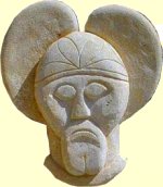 Replik der Statue des Glaubergf�rsten. Hergestellt von der Gruppe Aremorica