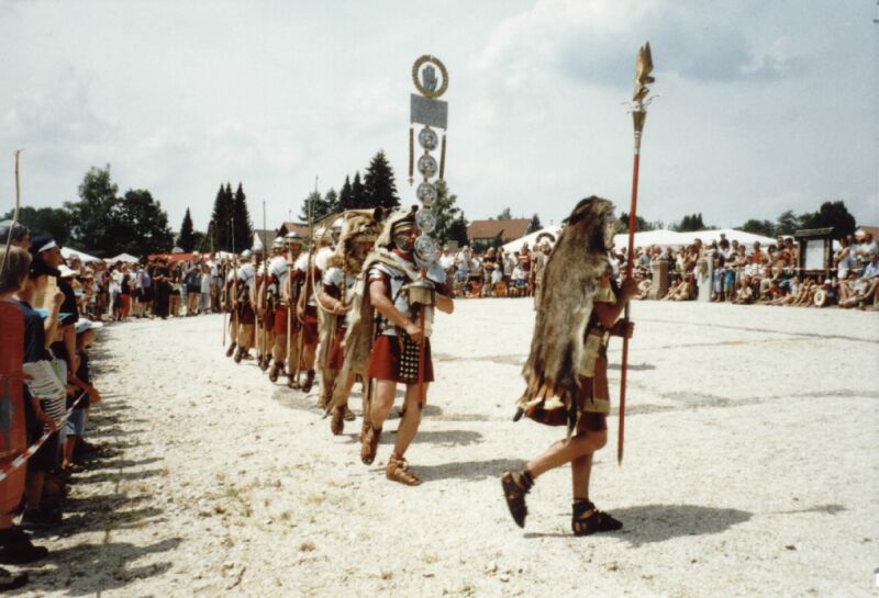 Exerzierende R�mer - Legio XV Appolinaris Cohors I