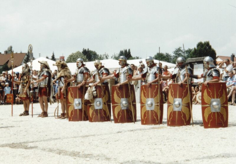 Exerzierende R�mer - Legio XV Appolinaris Cohors I